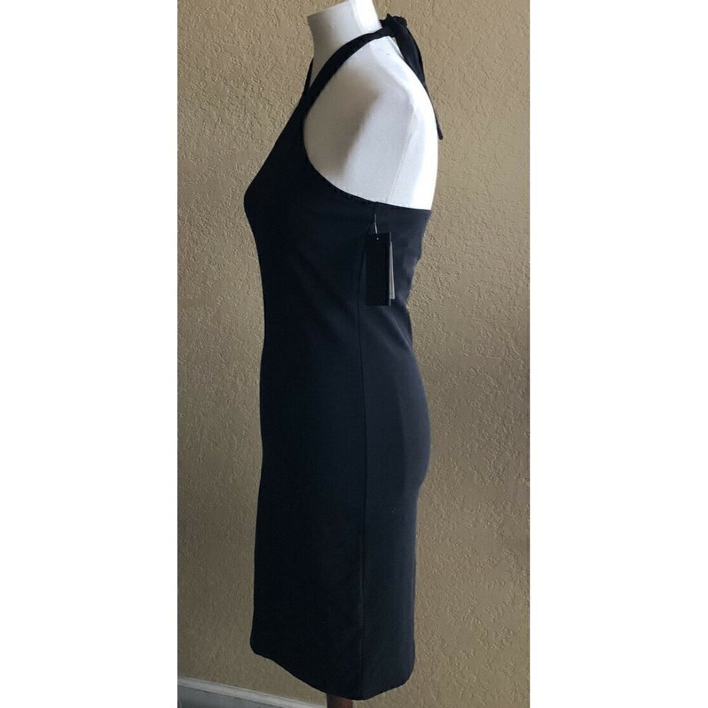 Free Press Womens Black Stretch Halter Tie Neck Dress Dress Size M - Picture 11 of 11